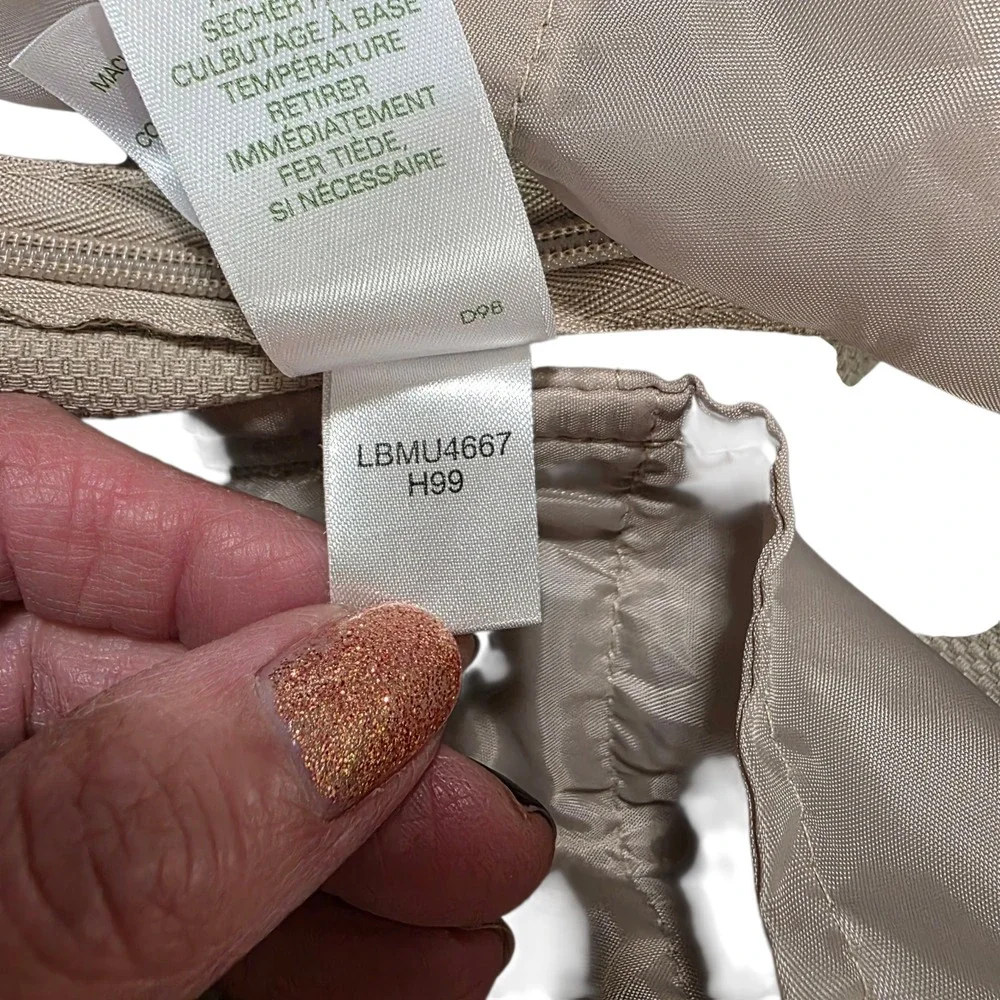 Lizgolf Chino Shorts Womens Khaki 14 Audra‎ Knit Flat Front Stretch Zip Pocket